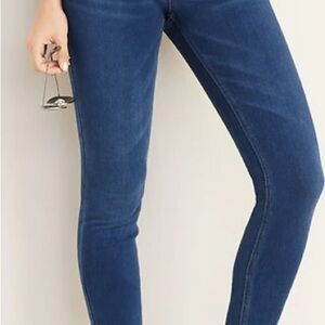 Old Navy Rockstar Super Skinny High Rise 24/7 Sculpt Blue Jeans